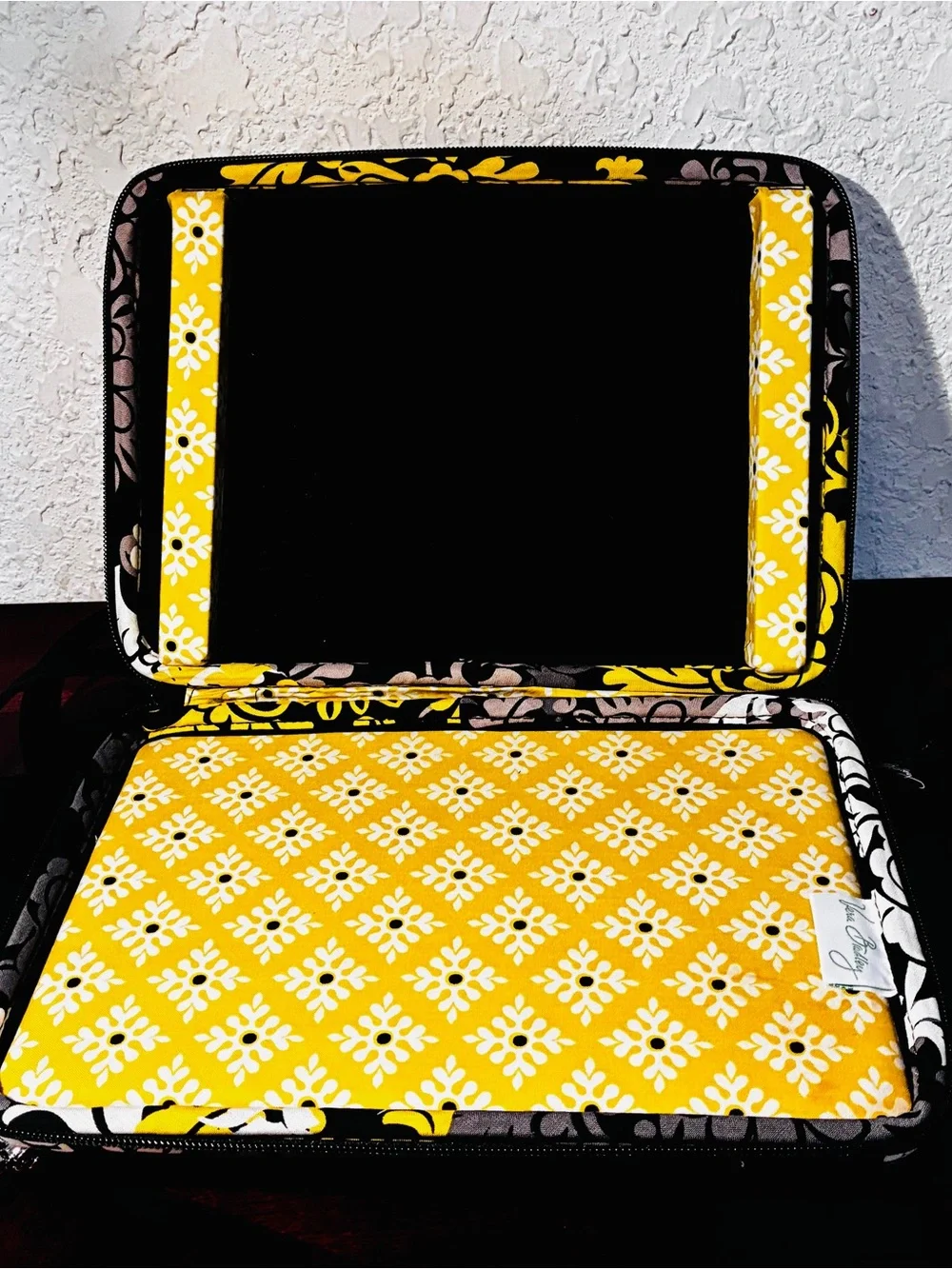 Vera Bradley Tablet Case Bright Green Logo Tag